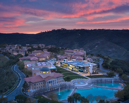 Arial view of campus
