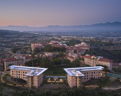 Arial view of campus
