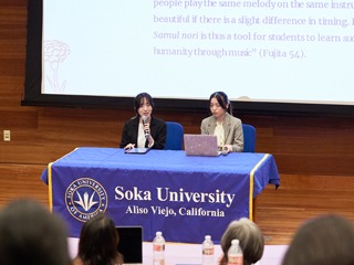 Student Research Fellows give presentations on various topics