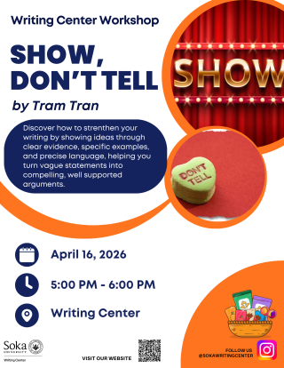 Writing Center Event Flyer