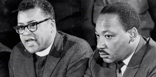 Revs. James M. Lawson Jr. and Martin Luther King Jr. 